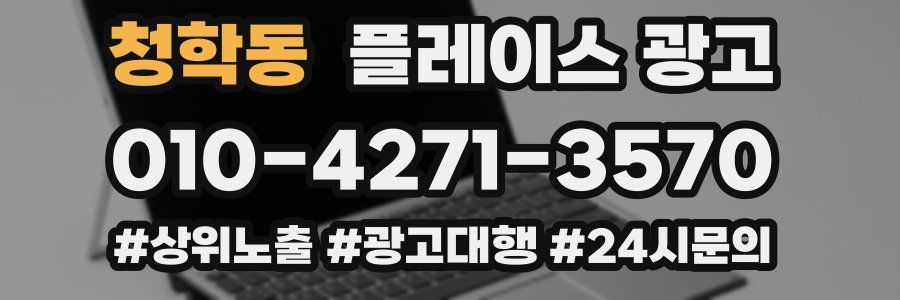 청학동 플레이스 광고