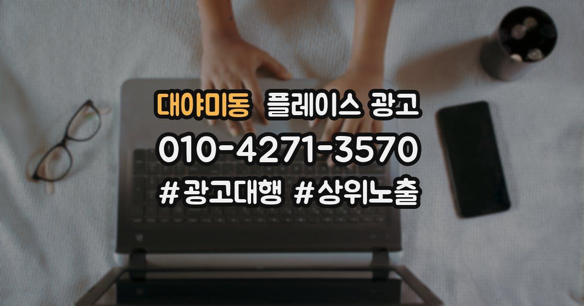 대야미동 플레이스 광고
