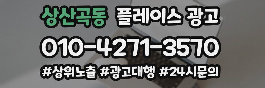 상산곡동 플레이스 광고