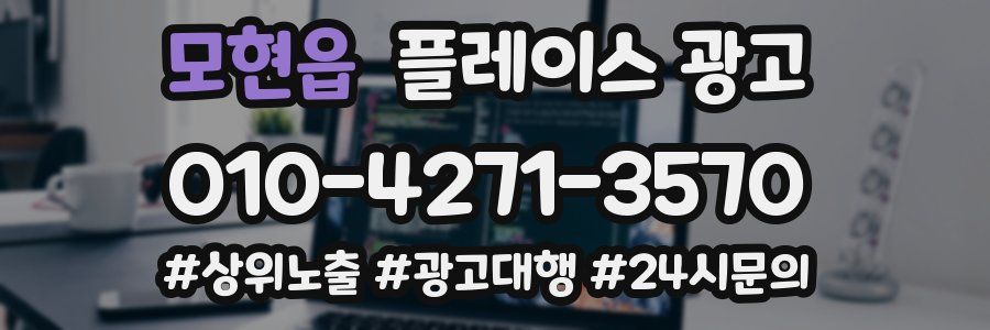 모현읍 플레이스 광고