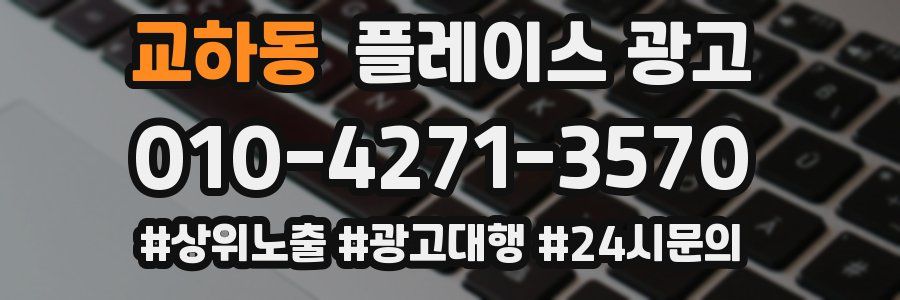 교하동 플레이스 광고