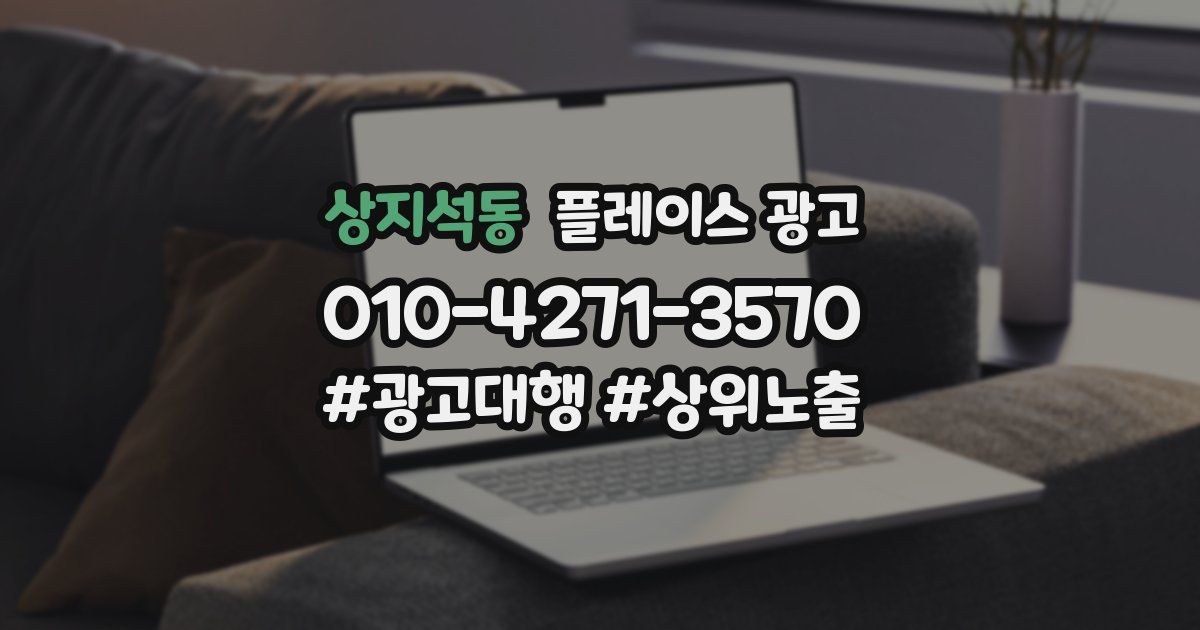 상지석동 플레이스 광고