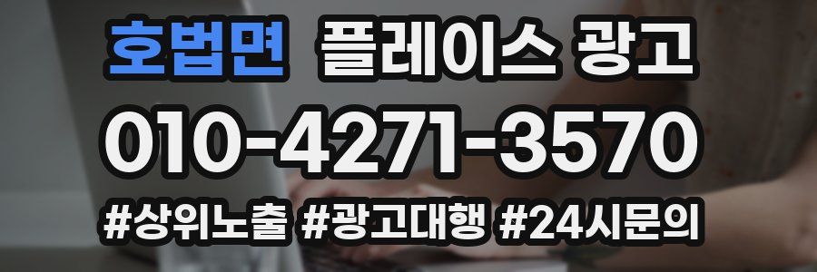 호법면 플레이스 광고