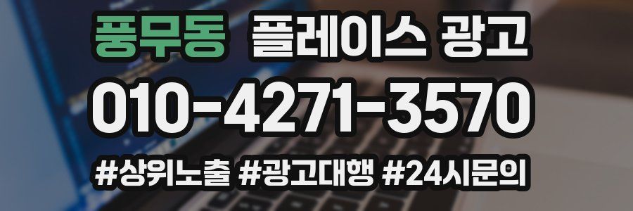 풍무동 플레이스 광고