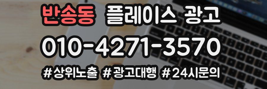반송동 플레이스 광고