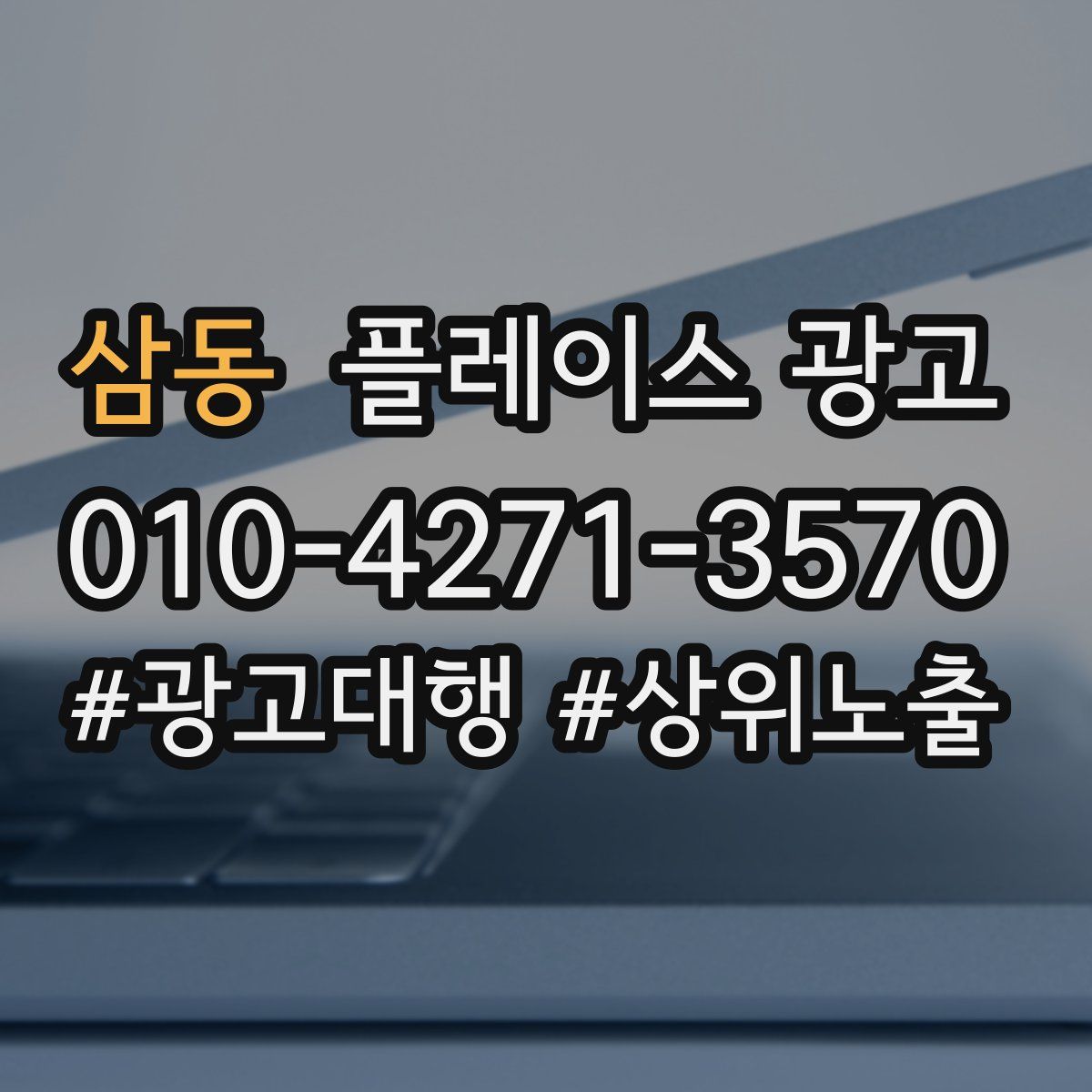 삼동 플레이스 광고