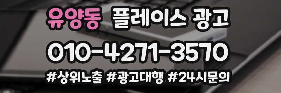 유양동 플레이스 광고