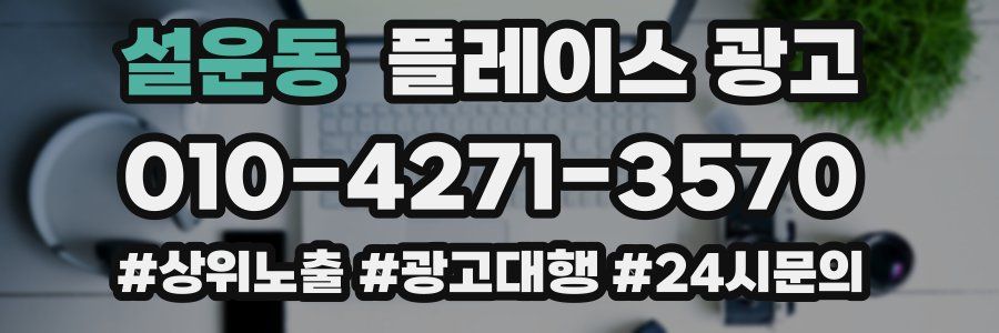 설운동 플레이스 광고