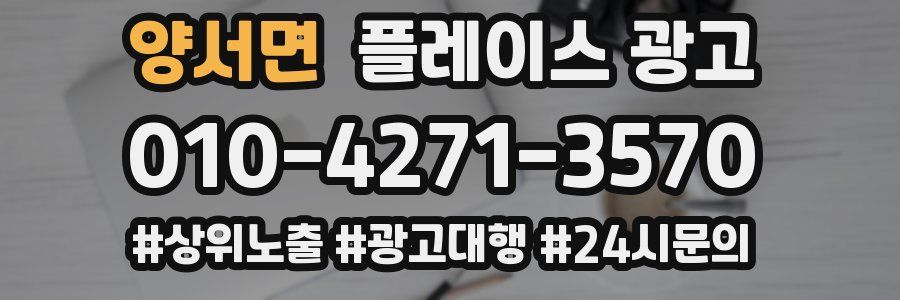 양서면 플레이스 광고