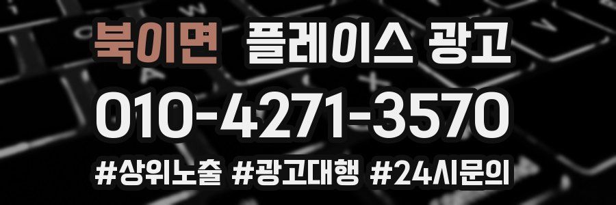 북이면 플레이스 광고