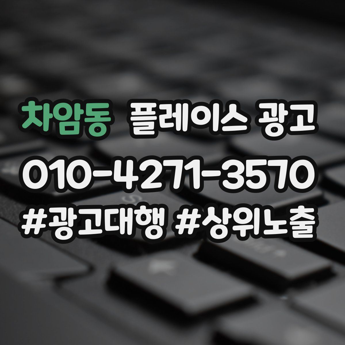 차암동 플레이스 광고