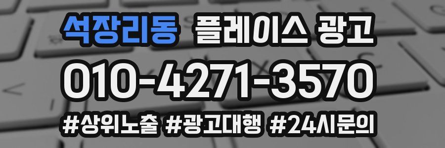 석장리동 플레이스 광고