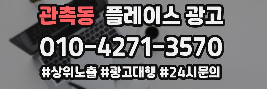 관촉동 플레이스 광고