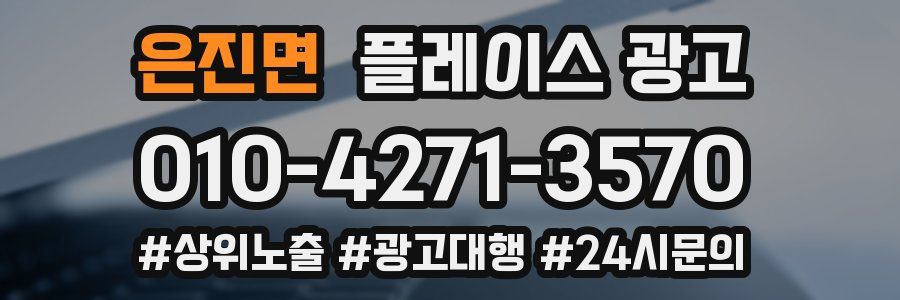 은진면 플레이스 광고