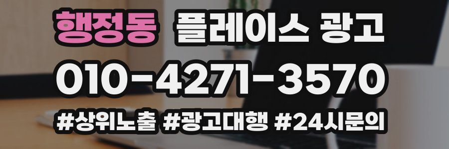 행정동 플레이스 광고
