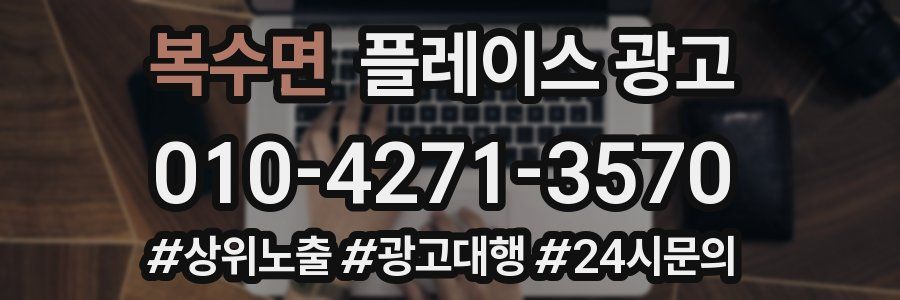 복수면 플레이스 광고