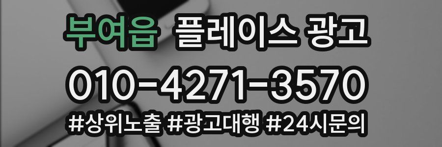 부여읍 플레이스 광고