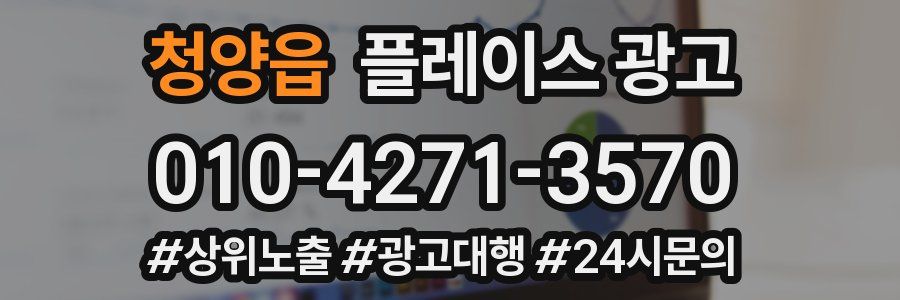 청양읍 플레이스 광고