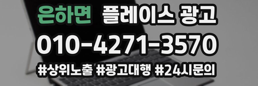 은하면 플레이스 광고