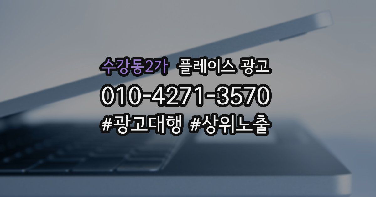 수강동2가 플레이스 광고