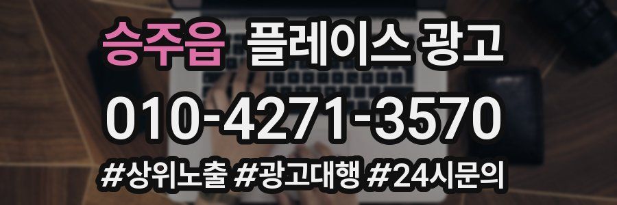 승주읍 플레이스 광고
