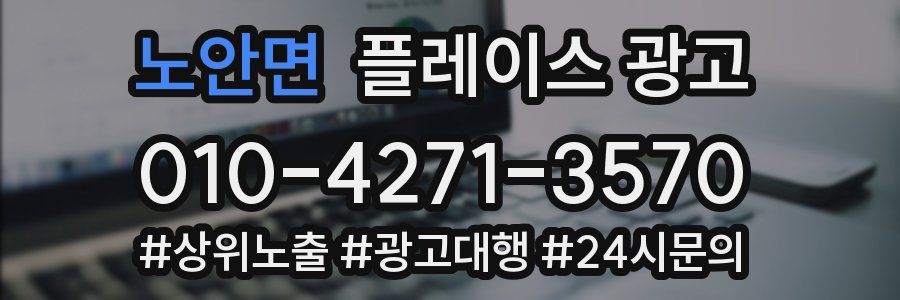 노안면 플레이스 광고