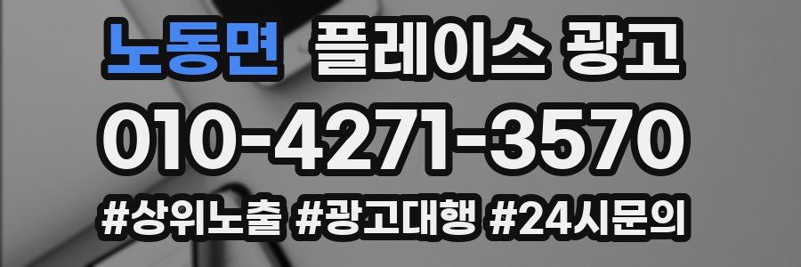 노동면 플레이스 광고