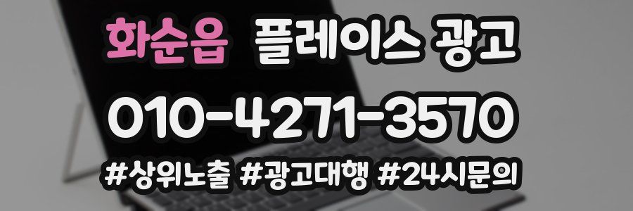 화순읍 플레이스 광고