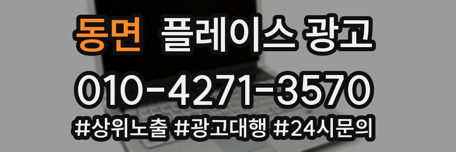 동면 플레이스 광고