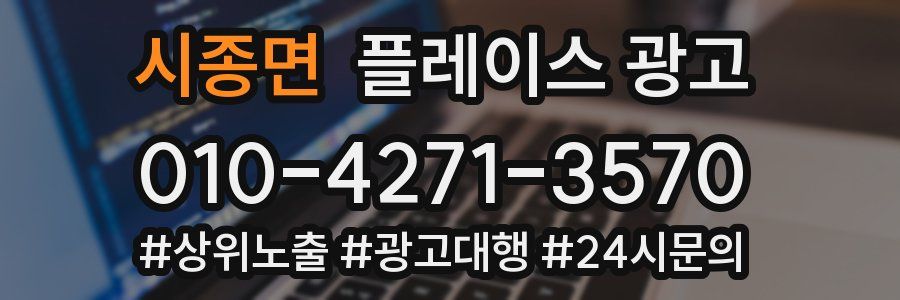 시종면 플레이스 광고