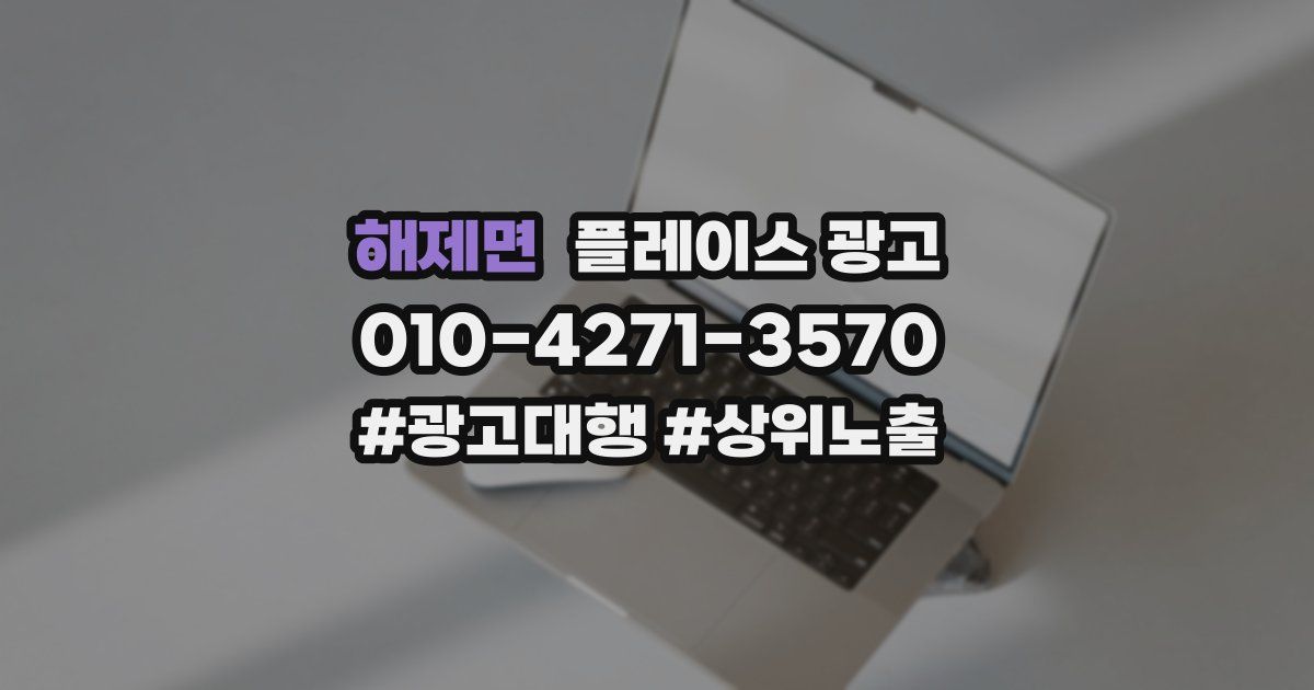 해제면 플레이스 광고
