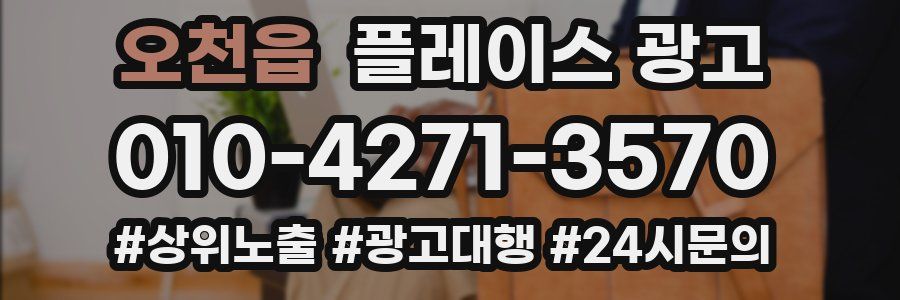오천읍 플레이스 광고