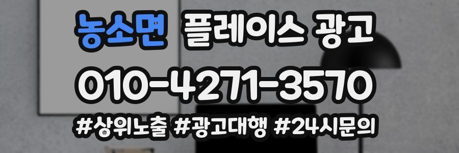 농소면 플레이스 광고