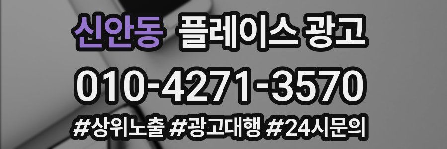 신안동 플레이스 광고