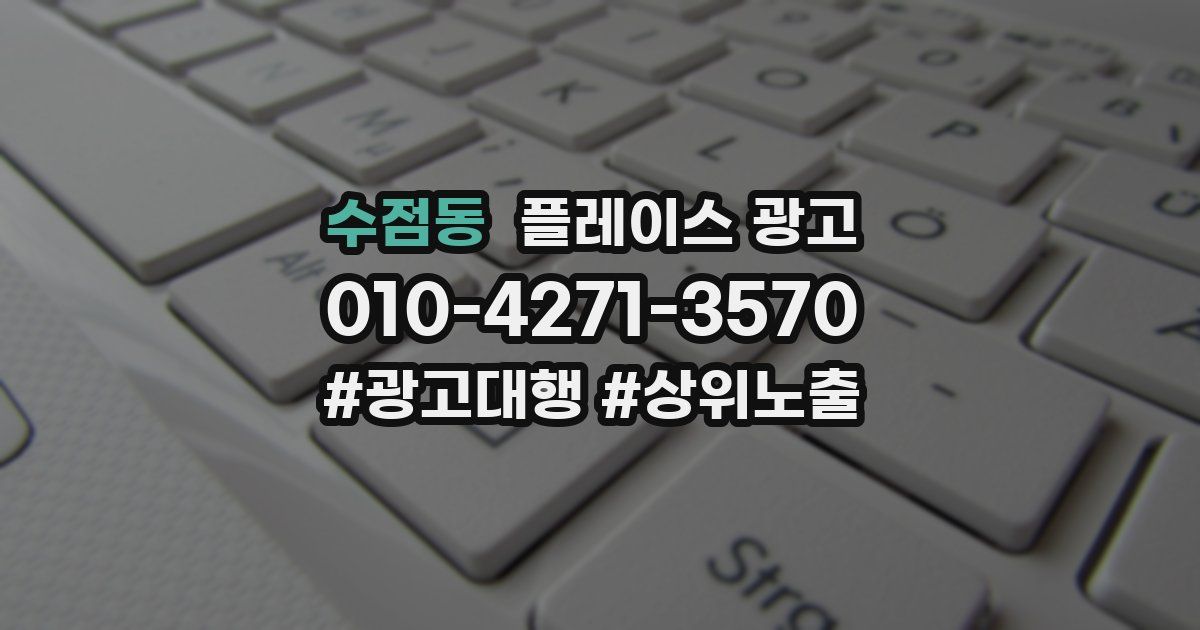 수점동 플레이스 광고