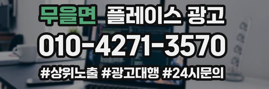 무을면 플레이스 광고