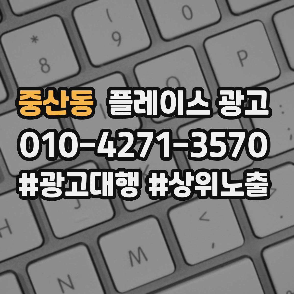 중산동 플레이스 광고