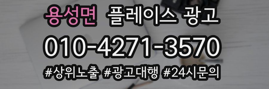용성면 플레이스 광고