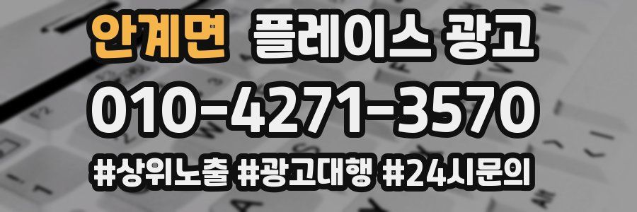 안계면 플레이스 광고