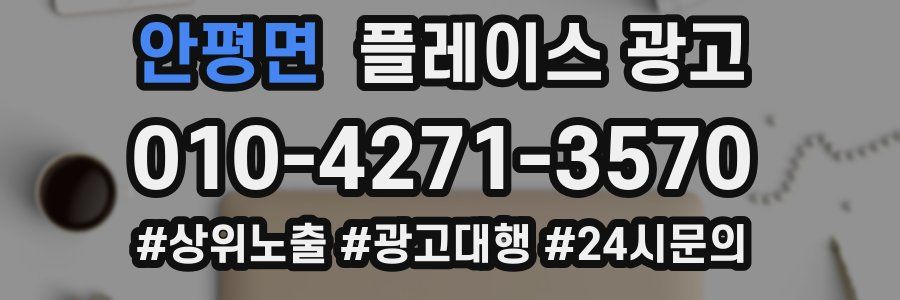 안평면 플레이스 광고
