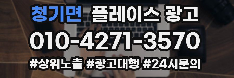 청기면 플레이스 광고