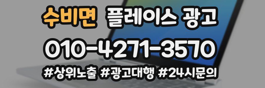 수비면 플레이스 광고