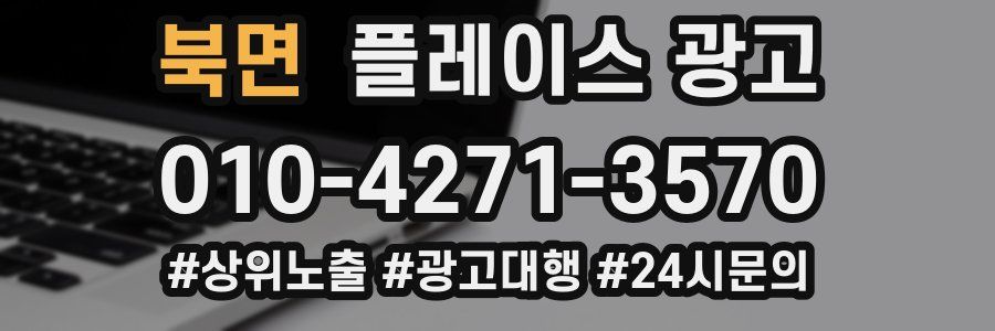 북면 플레이스 광고