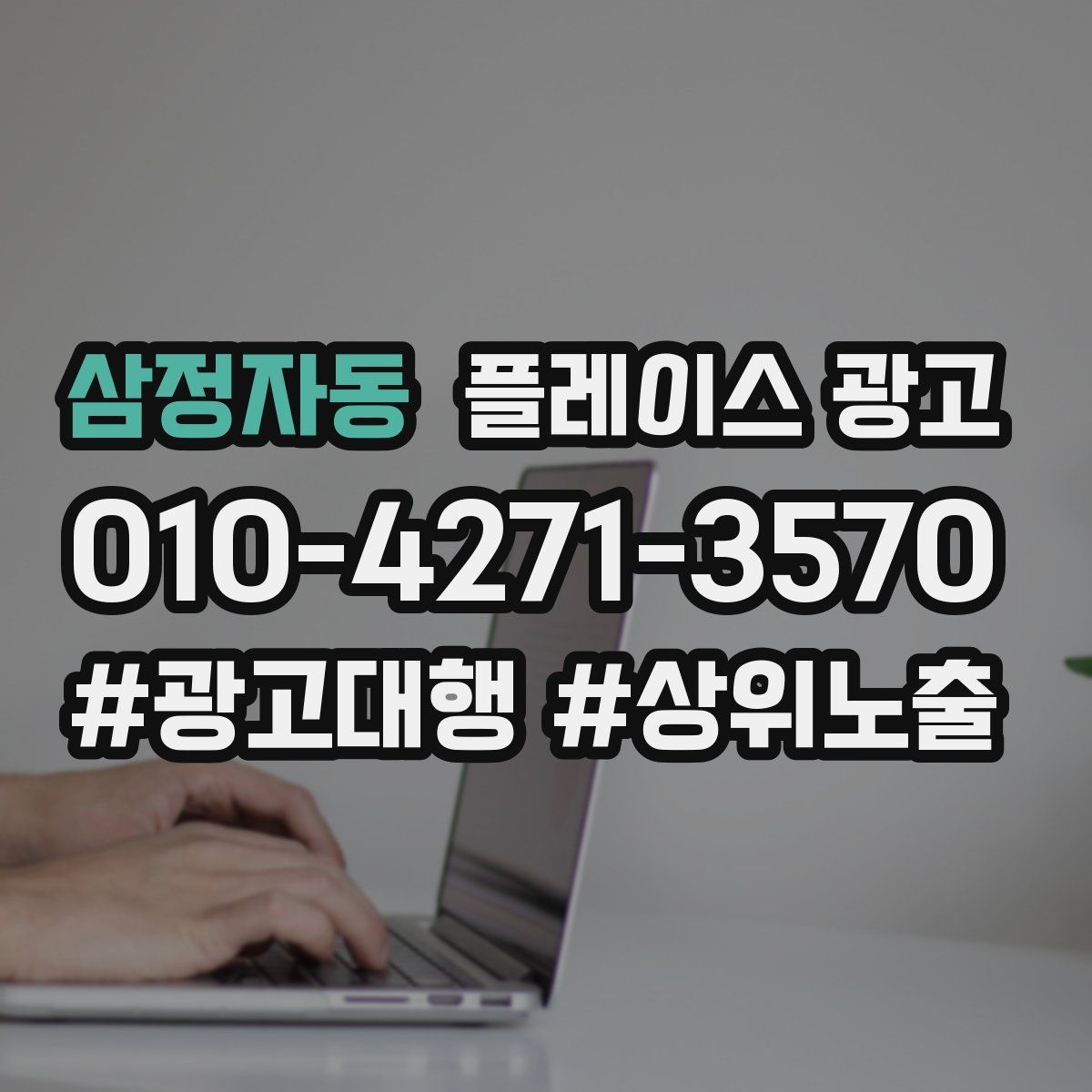 삼정자동 플레이스 광고