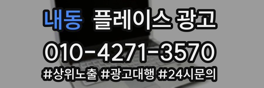 내동 플레이스 광고
