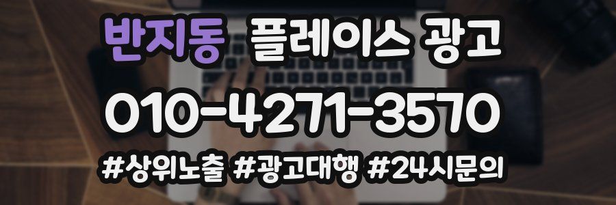반지동 플레이스 광고