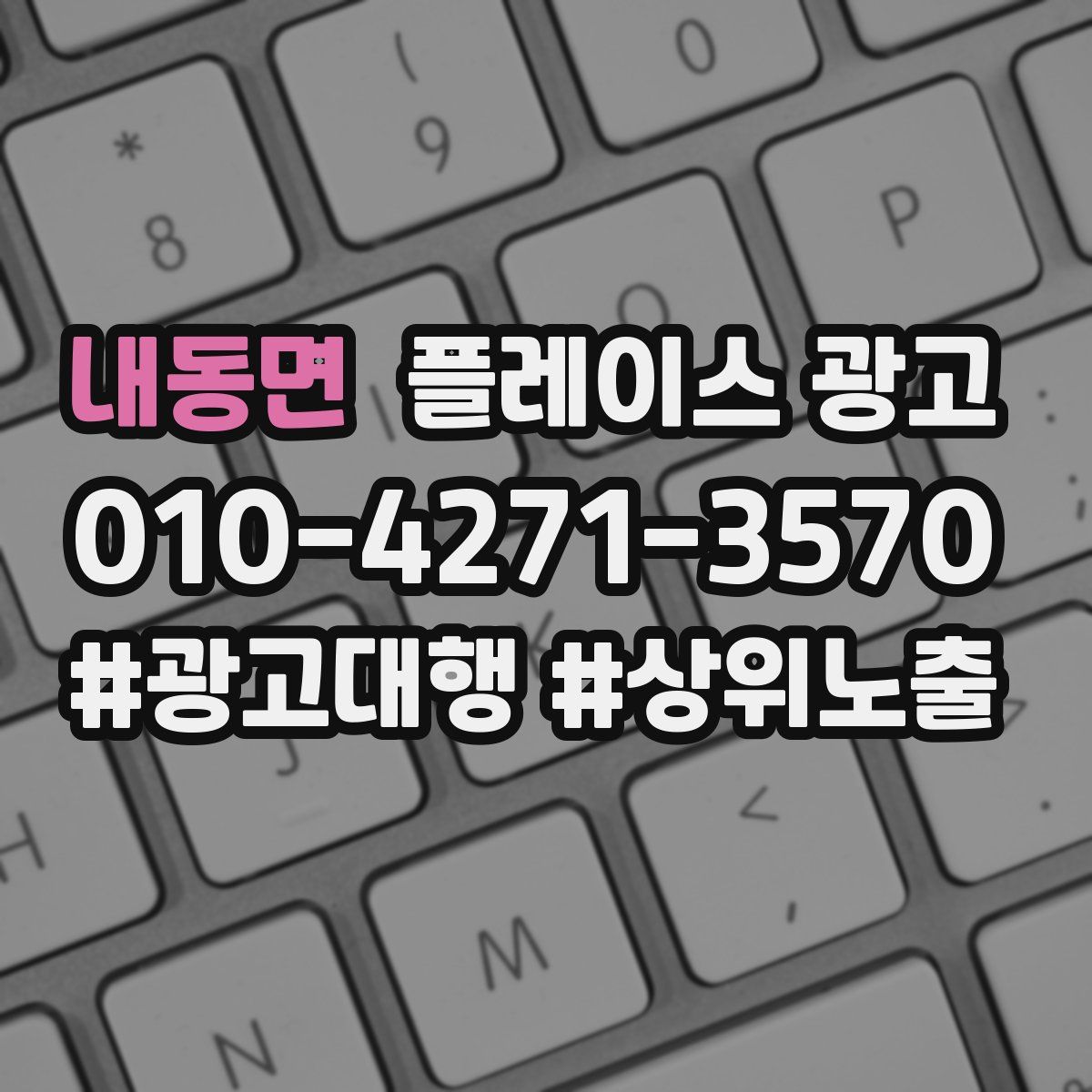 내동면 플레이스 광고