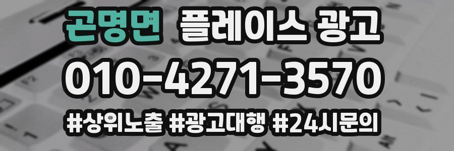 곤명면 플레이스 광고