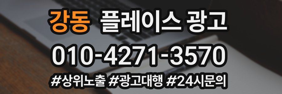 강동 플레이스 광고