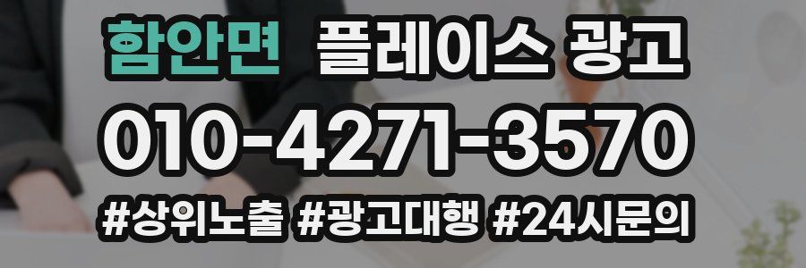 함안면 플레이스 광고